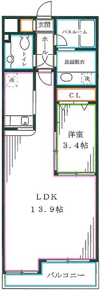 ヴァンテアンライフ高円寺壱番館  間取り