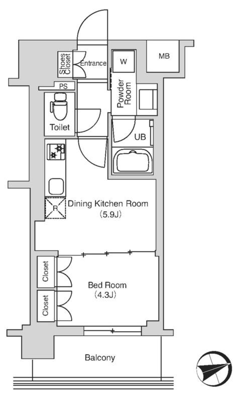 エミリブ鷺ノ宮 間取り