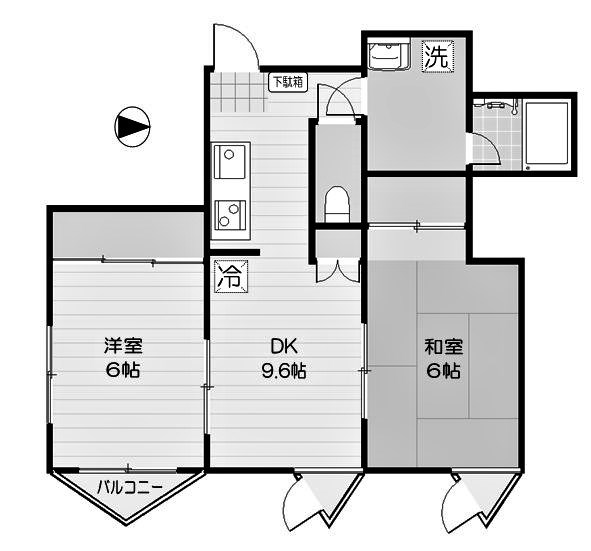 国分寺司ハイツ〔定借〕 間取り