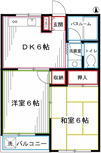 オークアベニュー 間取り図