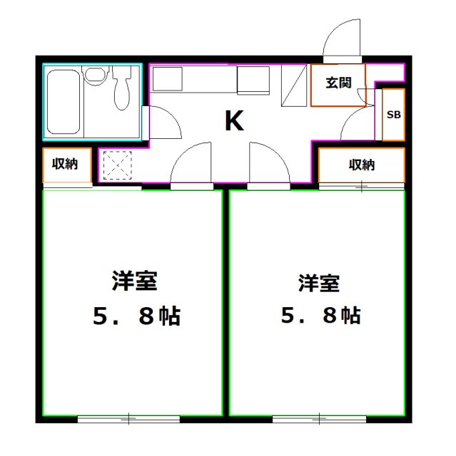 ベルシャトー 間取り