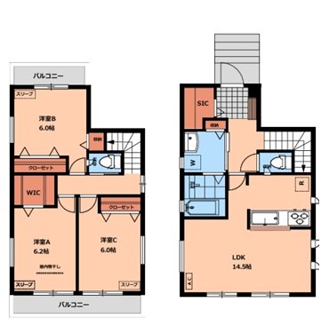 大泉学園町7丁目戸建賃貸住宅     間取り
