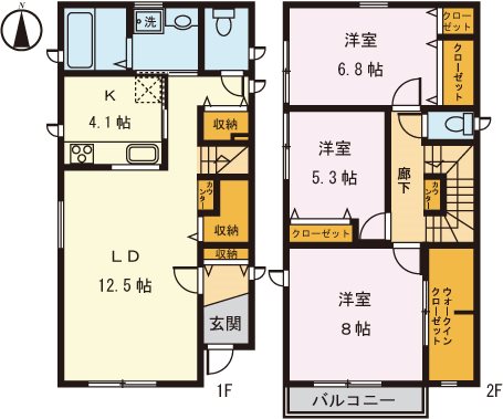 ヒルコート落合 間取り