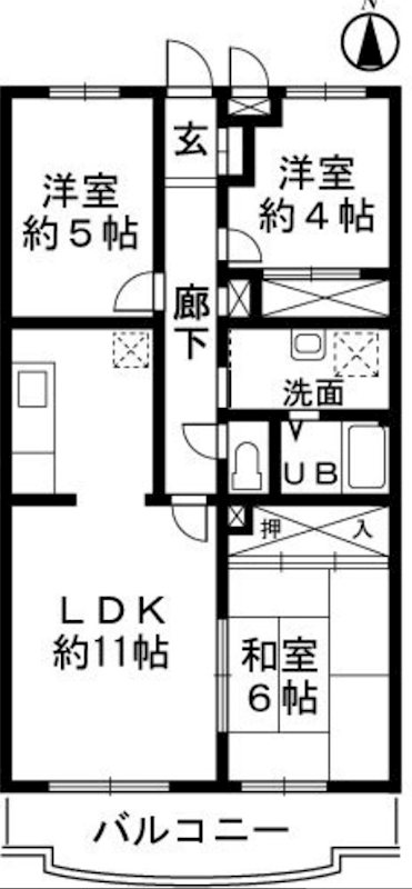 プランドール小金井 間取り図