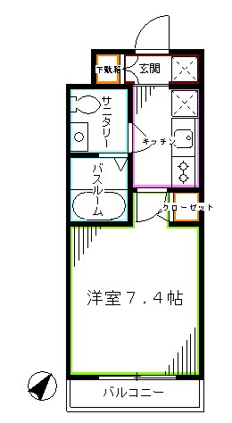 プレール・ドゥーク三鷹 間取り