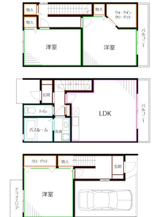 エーデルハイム　AB 間取り