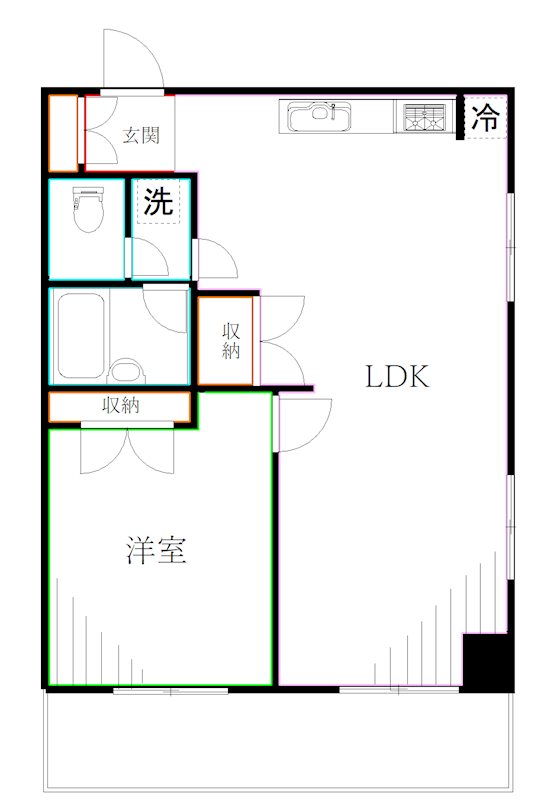 ガーデン桜橋 間取り