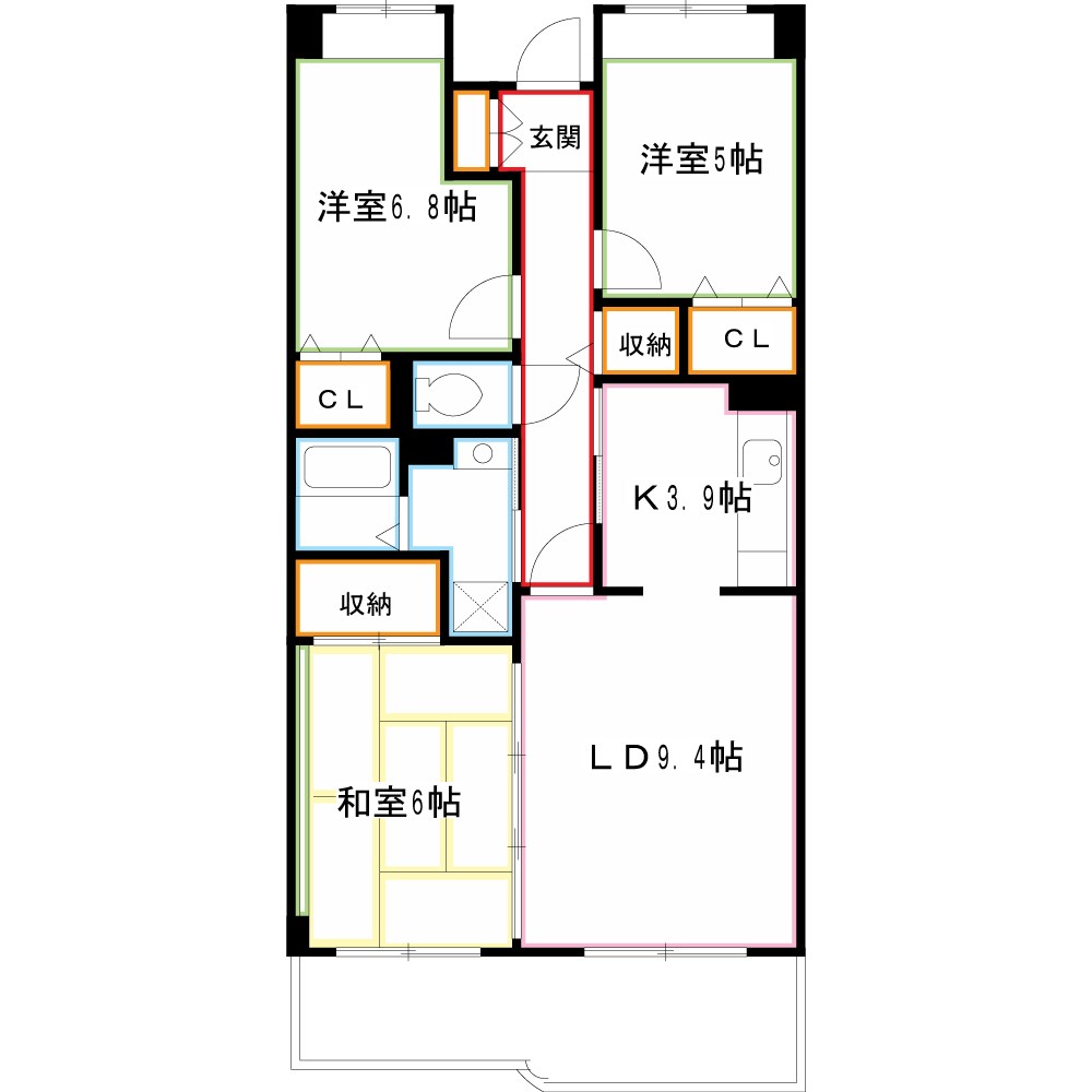 ヴェルジュ・ノール 間取り
