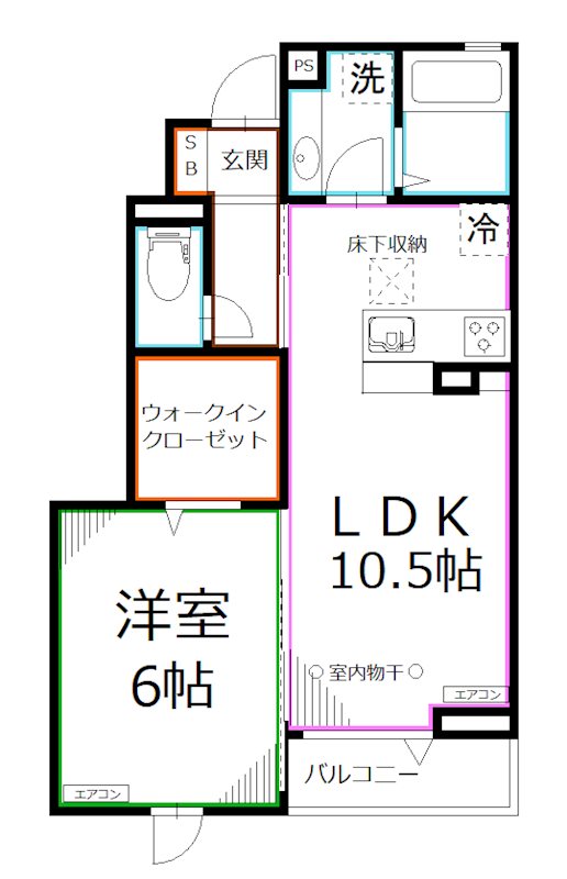 ショコラ国立 間取り