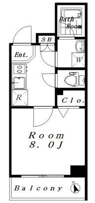 プレール・ドゥーク高円寺Ⅱ 間取り
