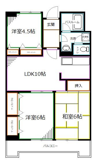 ロイヤルハイネス 間取り図