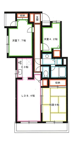 フィオーレ武蔵野　　 間取り