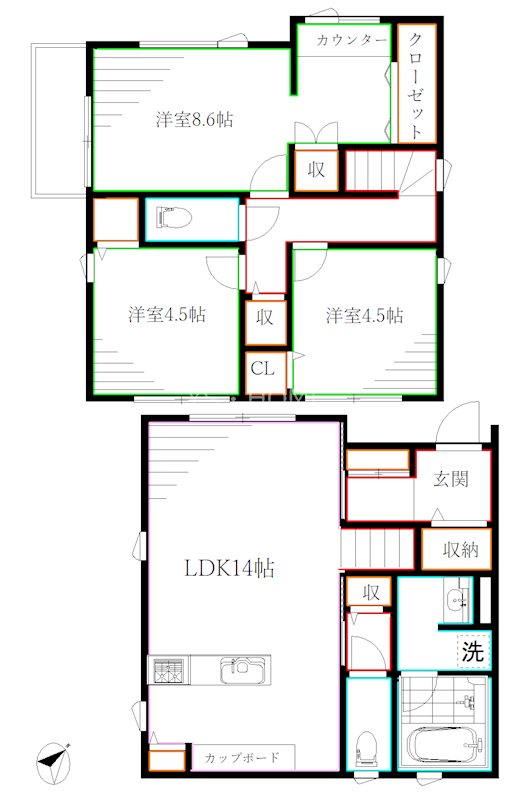 Kolet三鷹大沢 間取り