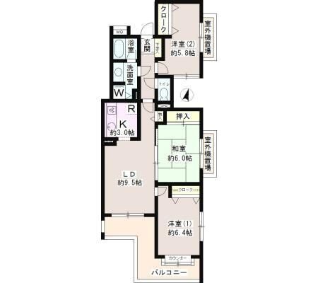 フィオーレ武蔵野 間取り