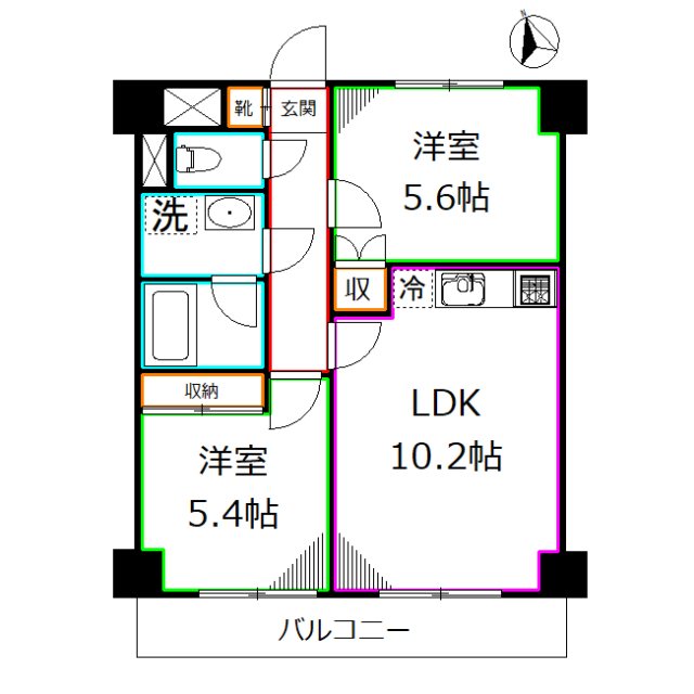 メゾン「サロム」 間取り