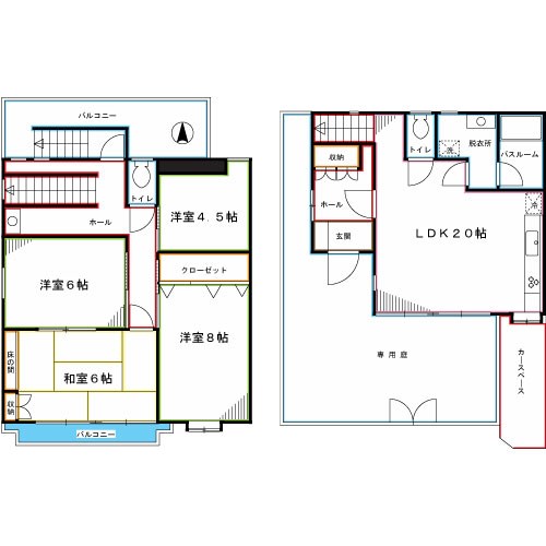 ホーリーランド貫南戸建 間取り