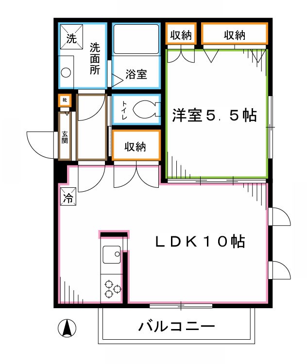 Louis南台 間取り