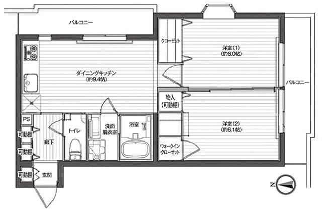 レジディア吉祥寺 間取り図
