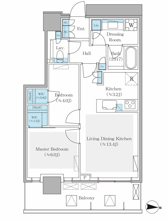パークシティ中野 ザ タワー ブリーズ 間取り