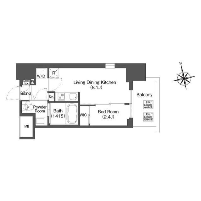 バウスステージ中野     間取り