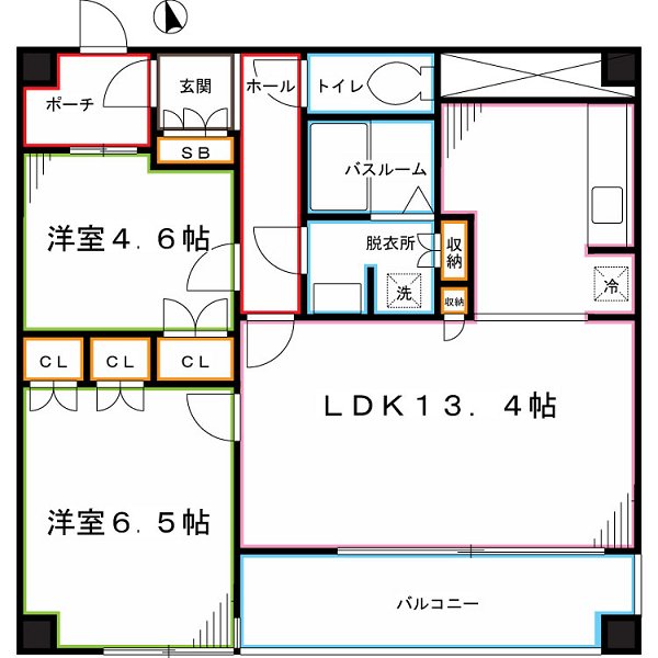 フィオレンテ小金井　 間取り