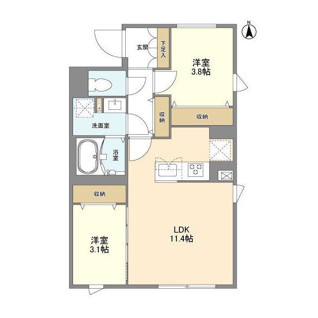 ウェルスクエア中野坂上Ⅱ 間取り