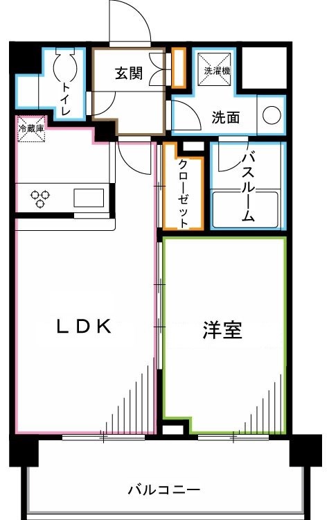 プレミアコンフォート西荻窪  間取り