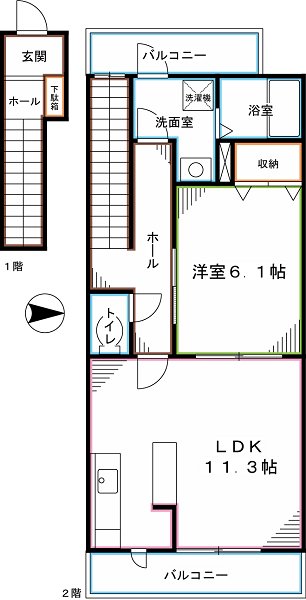 カーサ　マグノリア 間取り