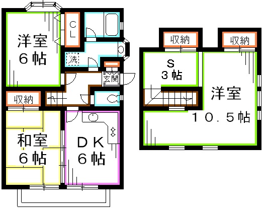 ハイツムサシノ9号棟 間取り