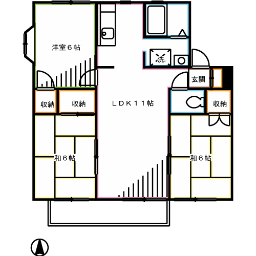 セジュール武蔵野 間取り