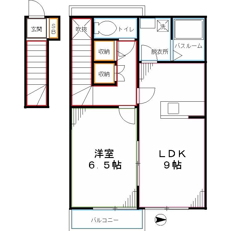 エルメゾン国立 間取り