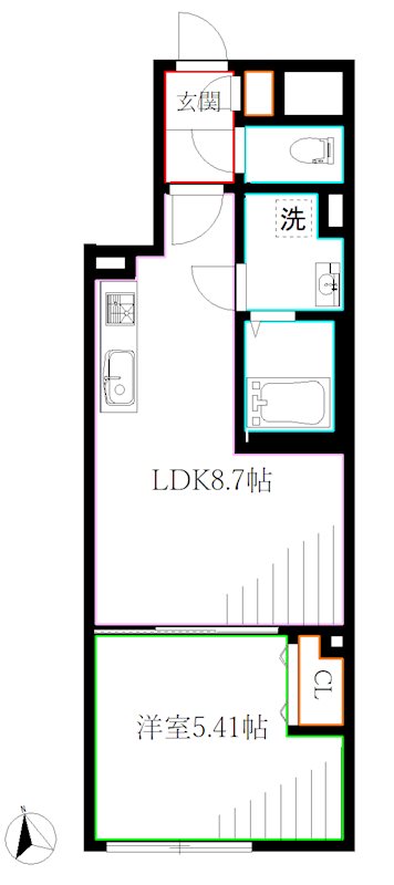 エルファーロ国分寺 間取り