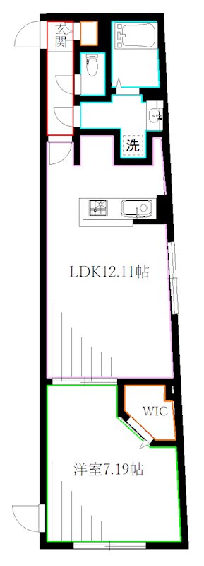 エルファーロ国分寺 間取り