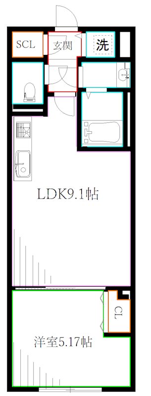 エルファーロ国分寺 間取り