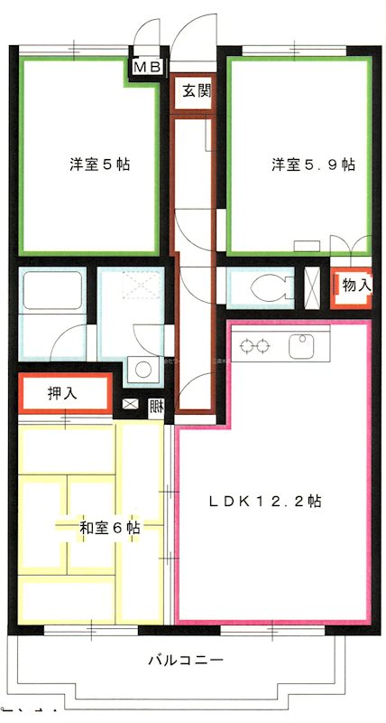 エスポワール小金井 間取り
