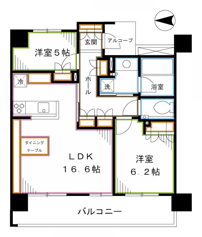 ローレルコート三鷹 間取り