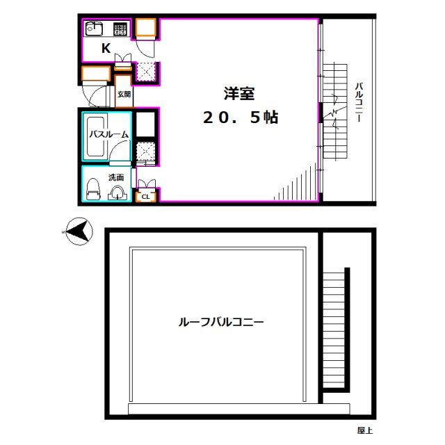 Refuge.o.ForestⅡ 間取り