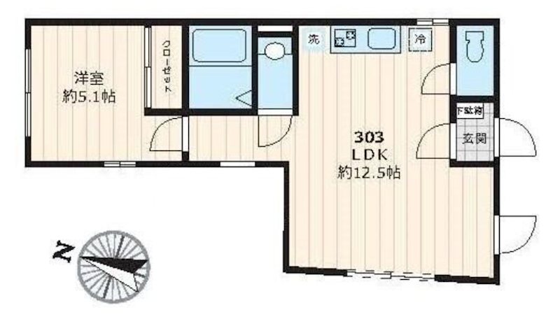 ボウ　ベルズ　ハウス笹塚 間取り
