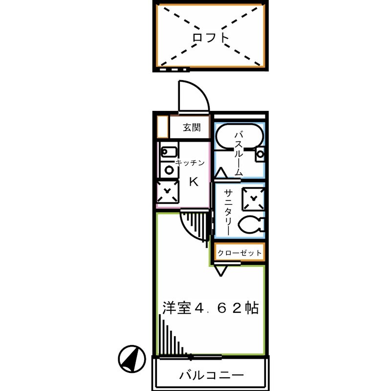 テニスヴィレッジⅡ 間取り