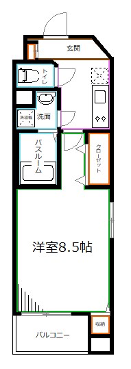 ミラコスタ高円寺 間取り