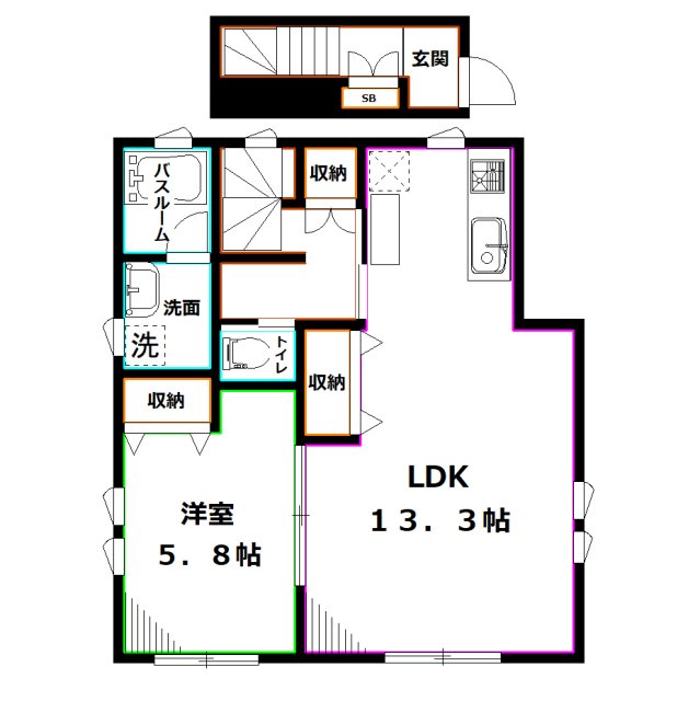 パークサイドプルメリア 間取り図