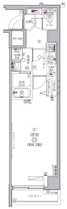 ディアレイシャス中野新橋 間取り