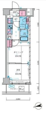 ガリシア中野新井薬師 間取り