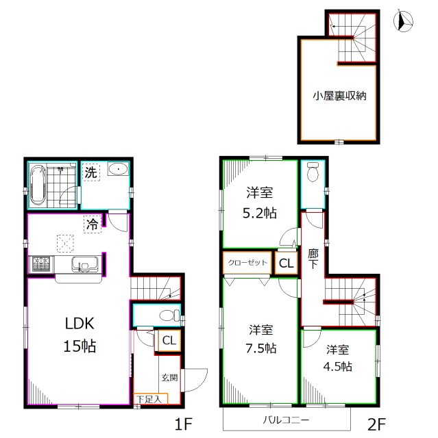 Ｋｏｌｅｔ分倍河原 間取り