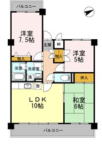 パークヒルズ  間取り