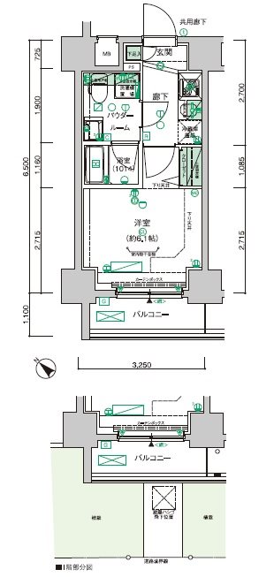 メインステージ立川Ⅱ 間取り