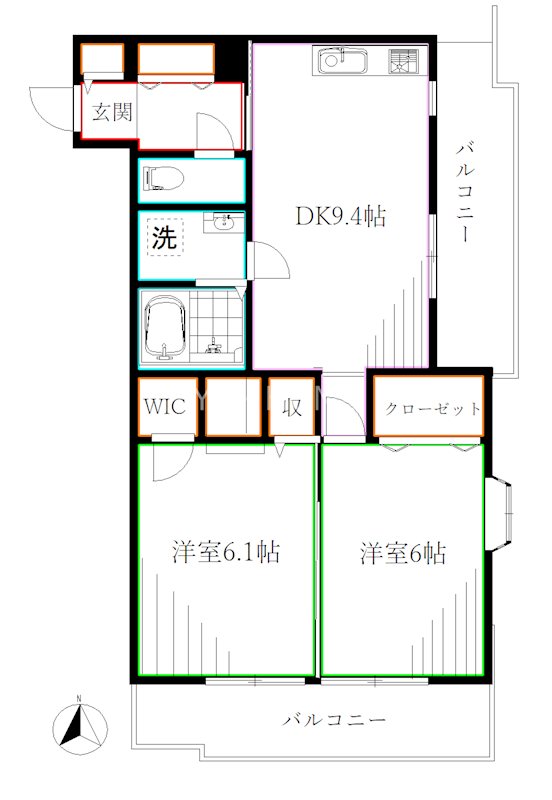 レジディア吉祥寺 間取り
