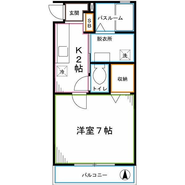 ハイツ渡辺 間取り