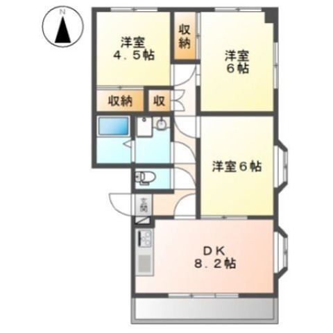 グランディール天神 間取り