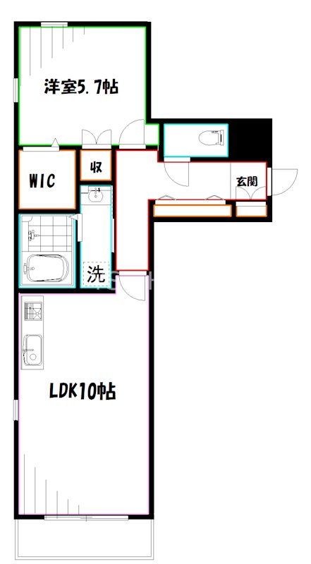 ミッドタウンコート  間取り